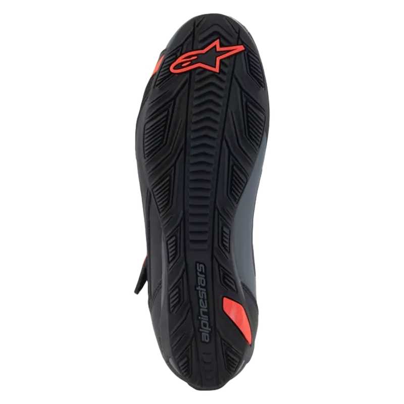 Botas de moto Alpinestars Faster-4 negro-gris-rojo fluorescente