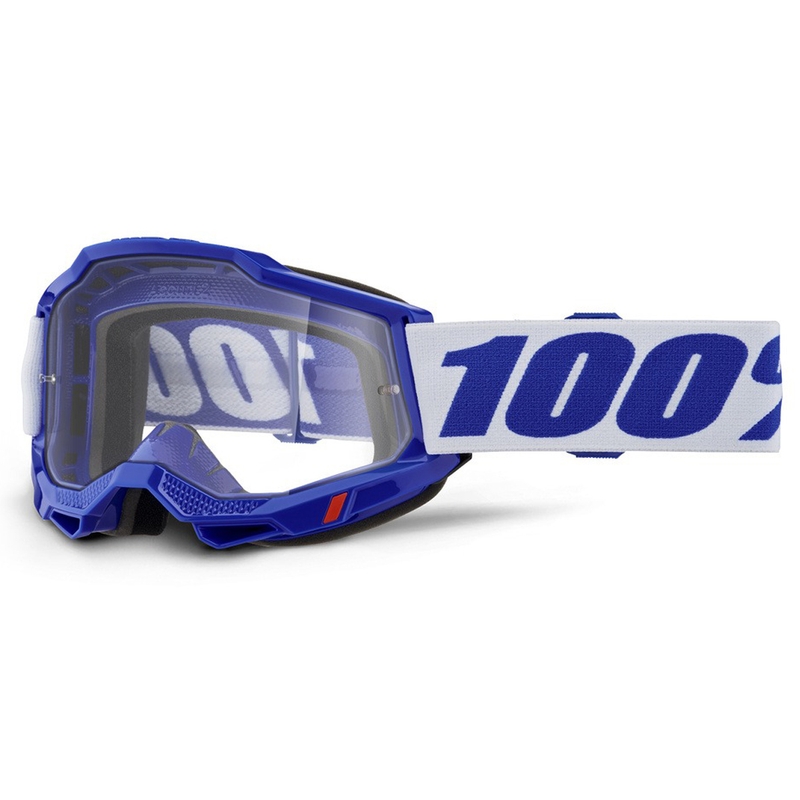 Gafas de motocross 100% ACCURI 2 azules con plexiglás transparente