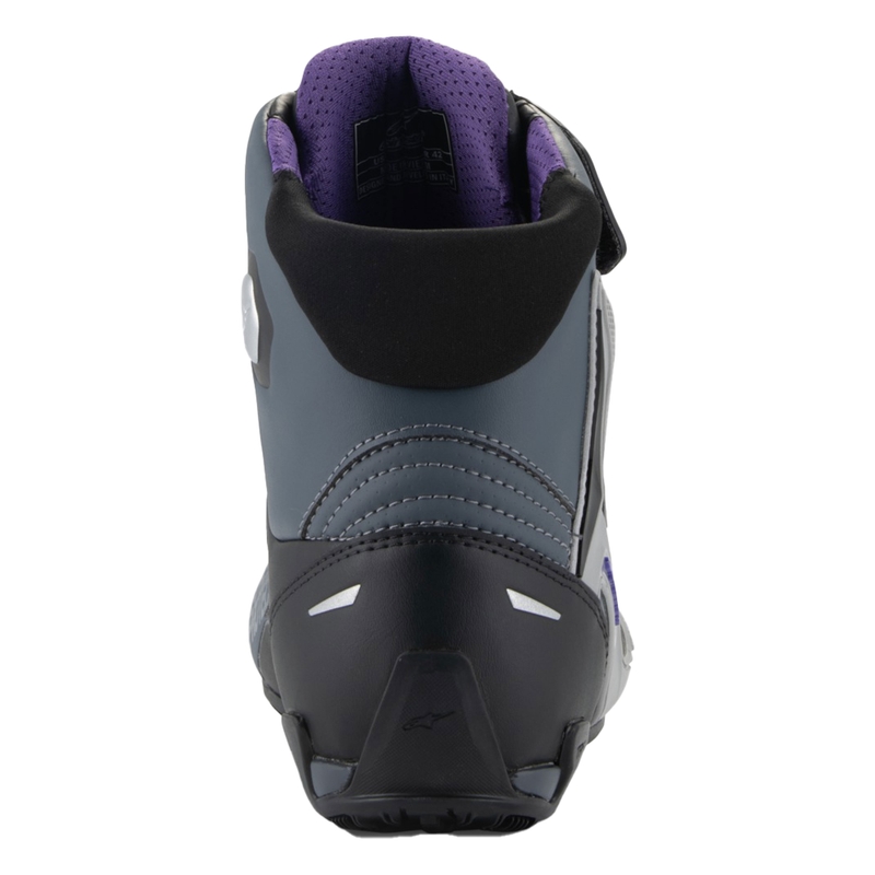 Botas de moto para mujer Alpinestars Stella Faster-4 en negro, gris y morado