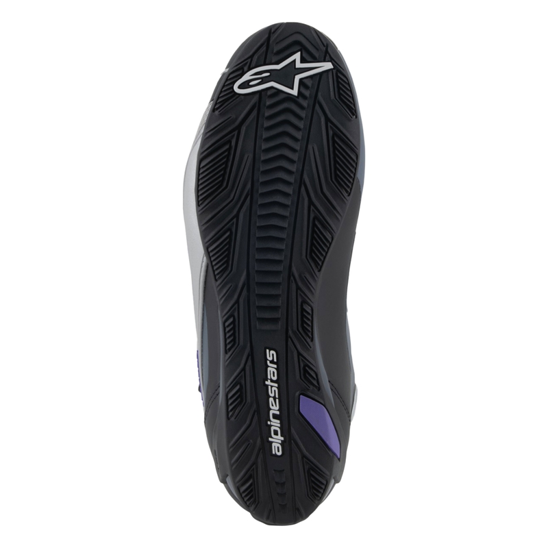 Botas de moto para mujer Alpinestars Stella Faster-4 en negro, gris y morado