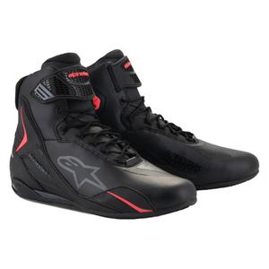 Botas de moto para mujer Alpinestars Stella Faster-4 en negro y rosa