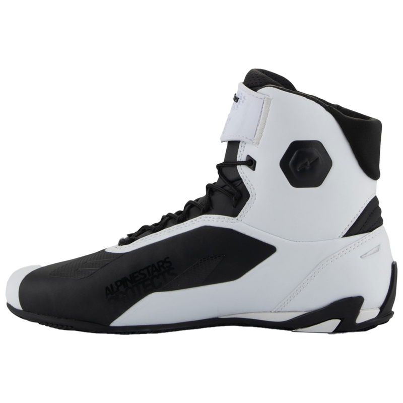 Botas de moto para mujer Alpinestars Stella Faster-4 blanco-negro