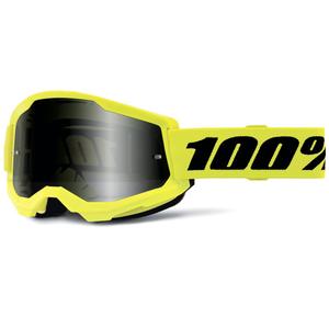 Gafas de motocross 100% ACCURI 2 Amarillo arena con plexiglás doble ahumado