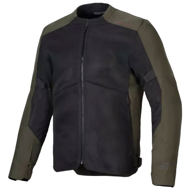 Chaqueta de moto Alpinestars C-1 Air negra y caqui