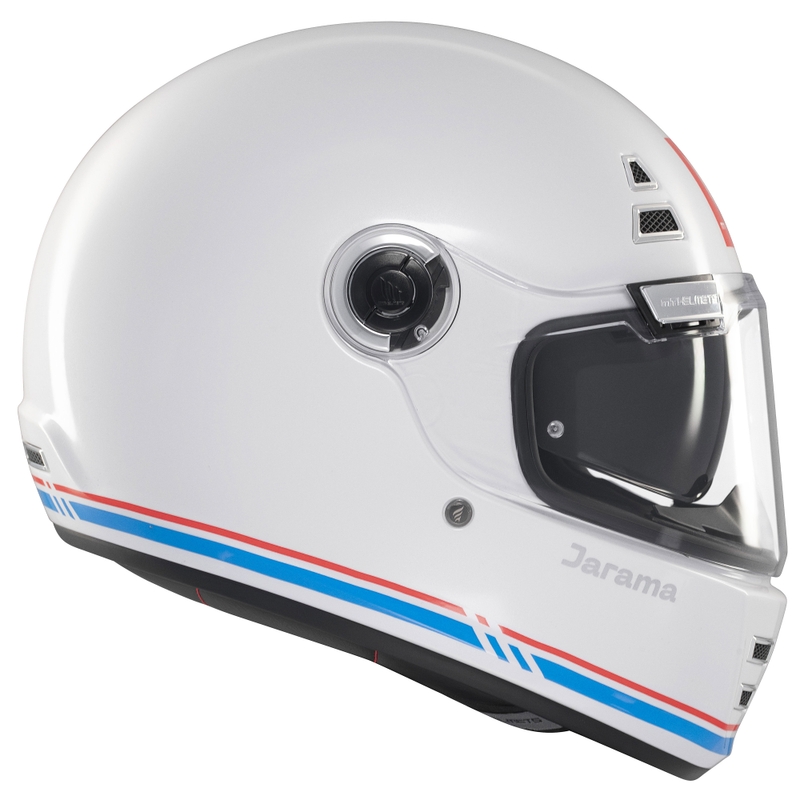 Casco integral de moto MT Jarama SV blanco brillante