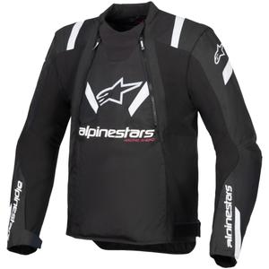 Chaqueta de moto Alpinestars T-Stunt Air negra y blanca