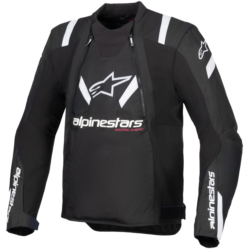 Chaqueta de moto Alpinestars T-Stunt Air negra y blanca