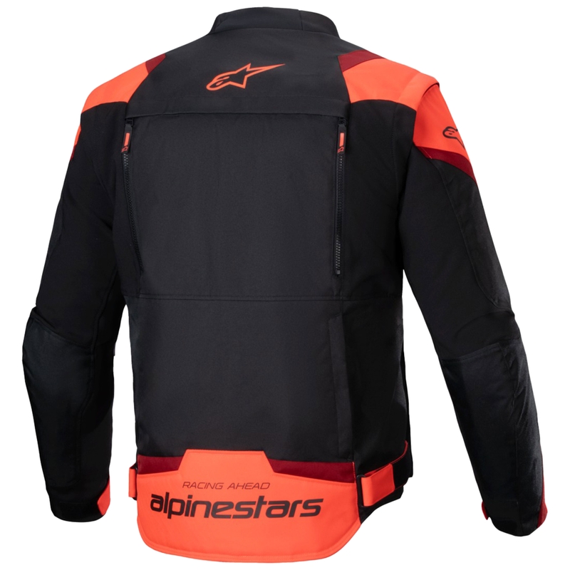 Chaqueta de moto Alpinestars T-Stunt Air negra-roja fluorescente-roja
