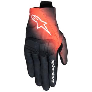 Guantes de moto Alpinestars Reef V2 negro-rojo fluorescente-blanco