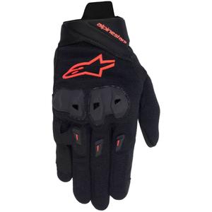 Guantes de moto Alpinestars Stella SP X 1 para mujer, color negro y rojo fluorescente