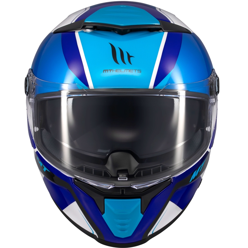 Casco integral de moto MT Thunder 4 SV Freeway azul-gris-negro