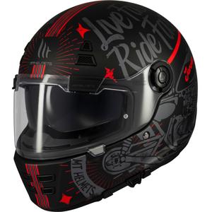 Casco integral de moto MT Jarama SV Art negro mate