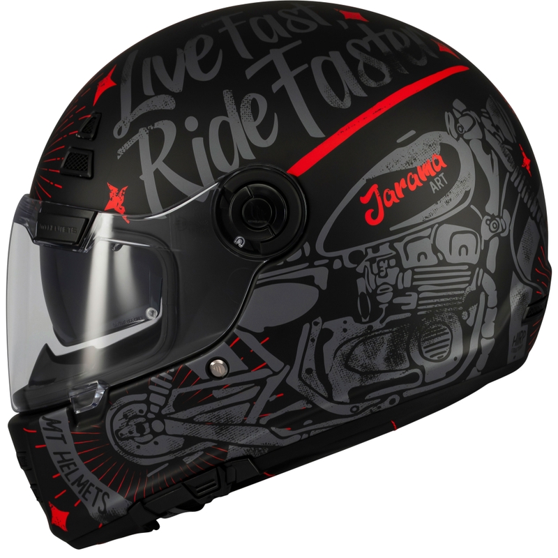 Casco integral de moto MT Jarama SV Art negro mate