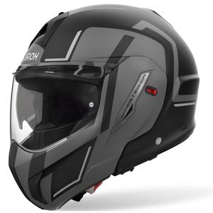 Casco de moto abatible Airoh Mathisse 2 Genius gris mate
