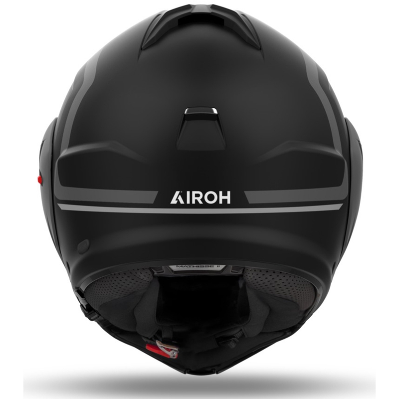 Casco de moto abatible Airoh Mathisse 2 Genius gris mate