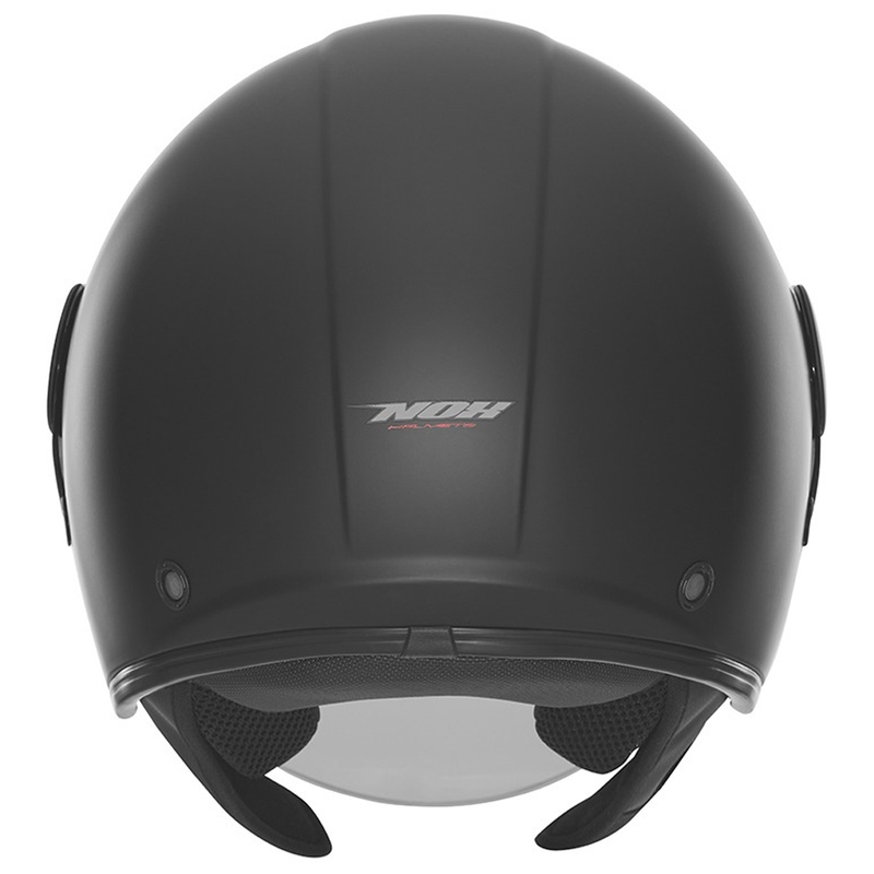 Casco de moto abierto NOX N182 negro mate