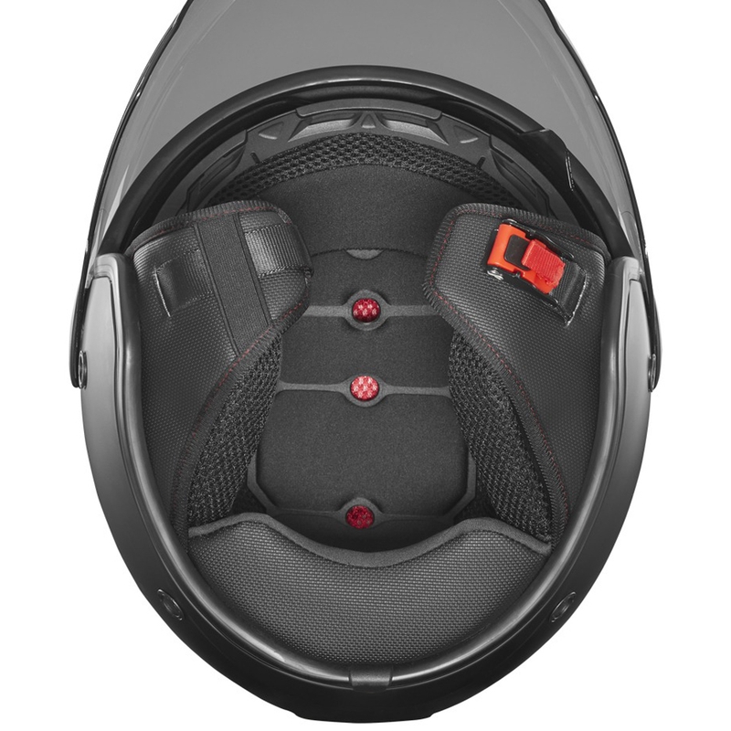 Casco de moto abierto NOX N182 negro mate