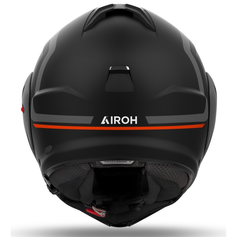Casco de moto abatible Airoh Mathisse 2 Genius naranja mate