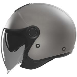 Casco de moto abierto NOX N182 titanio mate