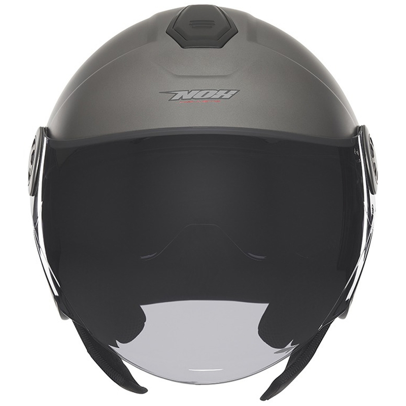 Casco de moto abierto NOX N182 titanio mate