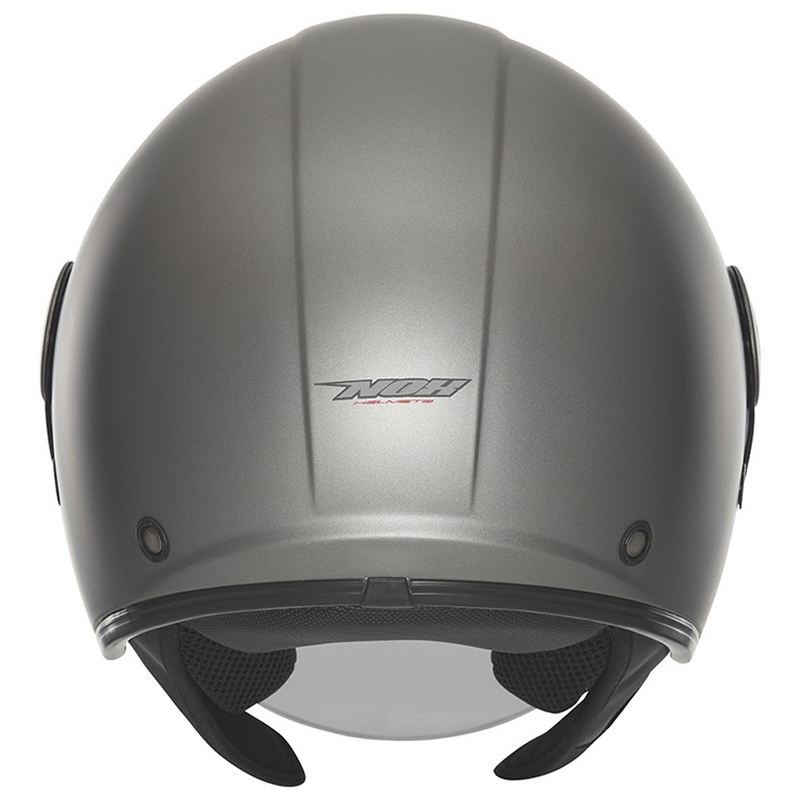 Casco de moto abierto NOX N182 titanio mate
