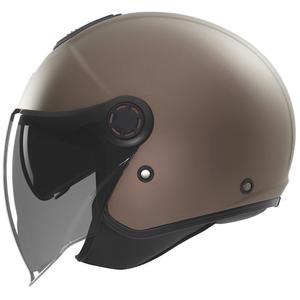 Casco de moto abierto NOX N182 bronce mate