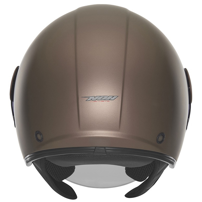 Casco de moto abierto NOX N182 bronce mate