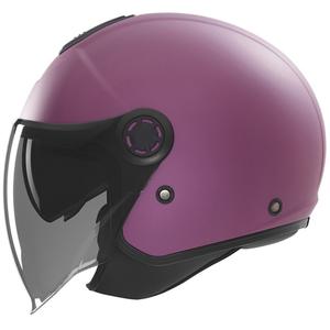 Casco de moto abierto NOX N182 rosa mate