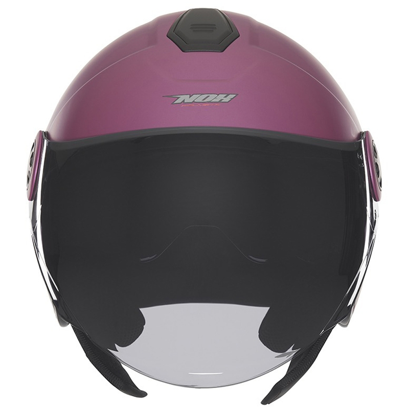 Casco de moto abierto NOX N182 rosa mate