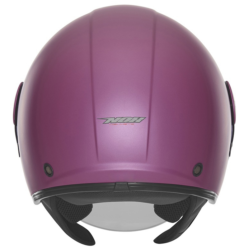 Casco de moto abierto NOX N182 rosa mate