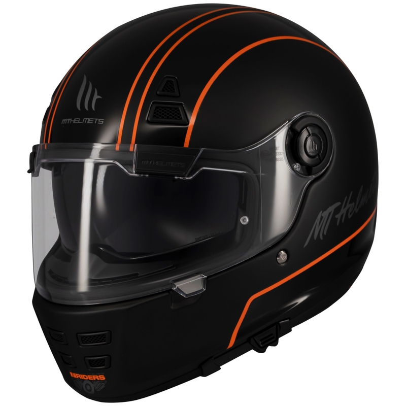 Casco integral de moto MT Jarama SV Wild negro mate brillante