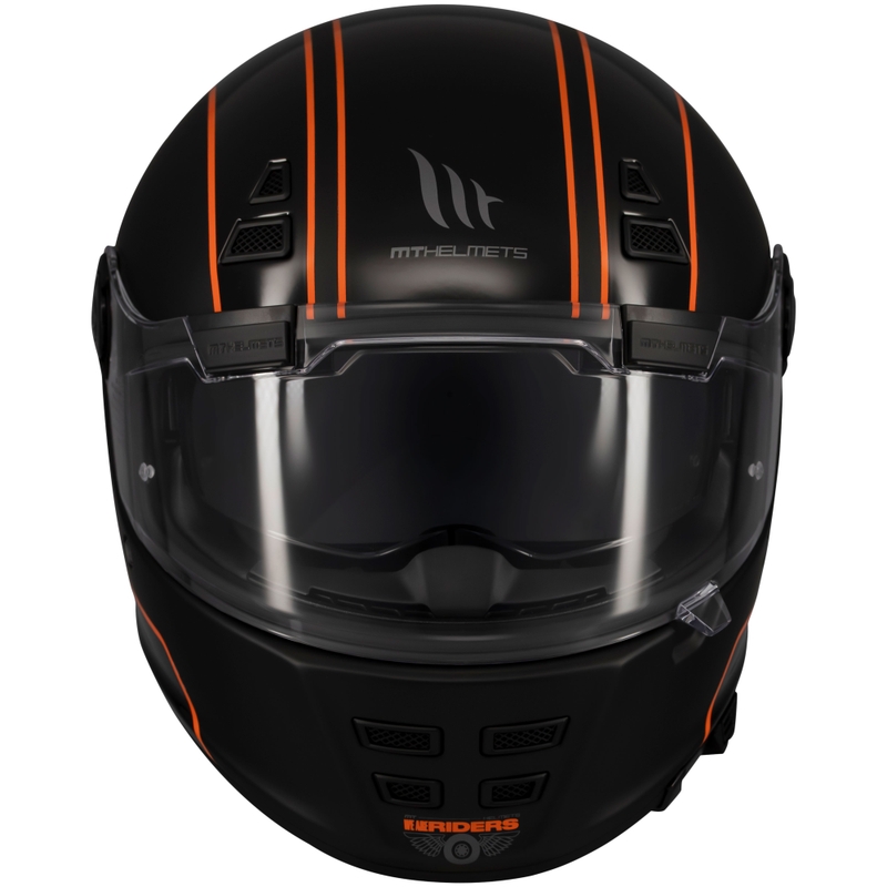 Casco integral de moto MT Jarama SV Wild negro mate brillante