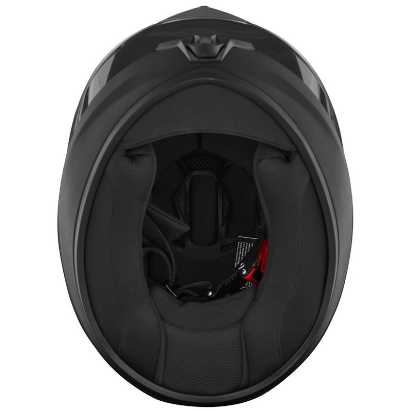 Casco integral de moto infantil NOX N731, negro mate