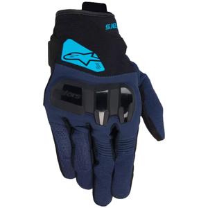 Guantes de moto Alpinestars Chrome V2 negro-azul-azul claro