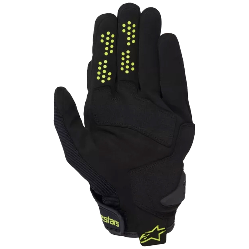 Guantes de moto Alpinestars Chrome V2 en color caqui oscuro, negro y amarillo