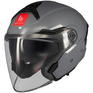 Casco abierto MT Cosmo SV gris brillante