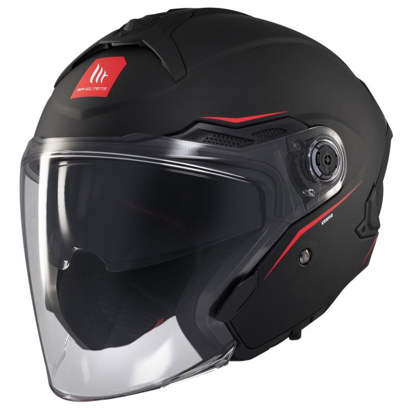 Casco abierto MT Cosmo SV negro mate