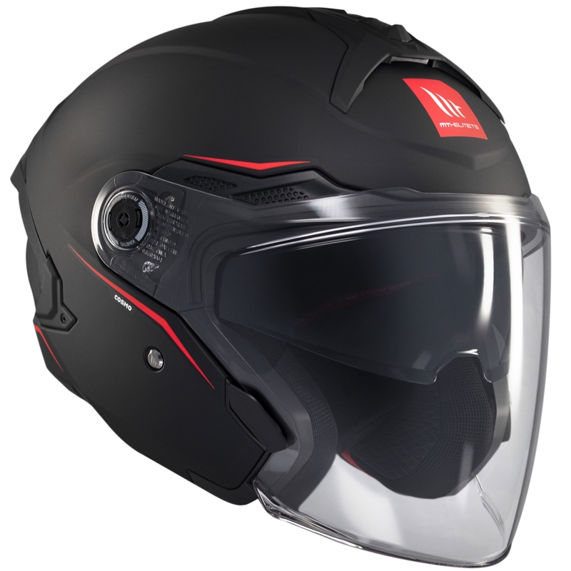 Casco abierto MT Cosmo SV negro mate
