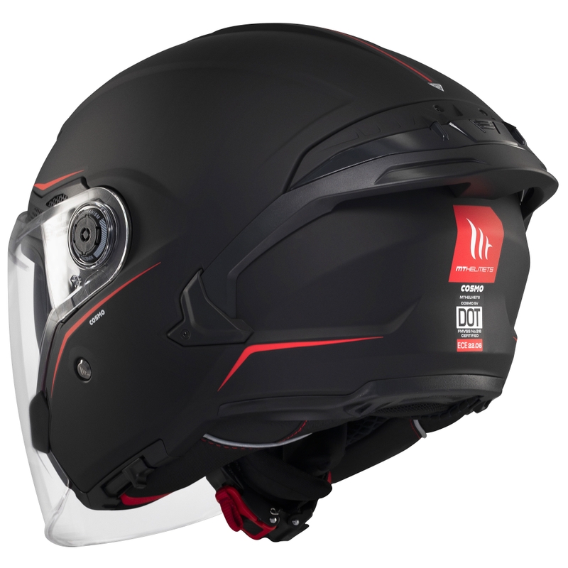 Casco abierto MT Cosmo SV negro mate
