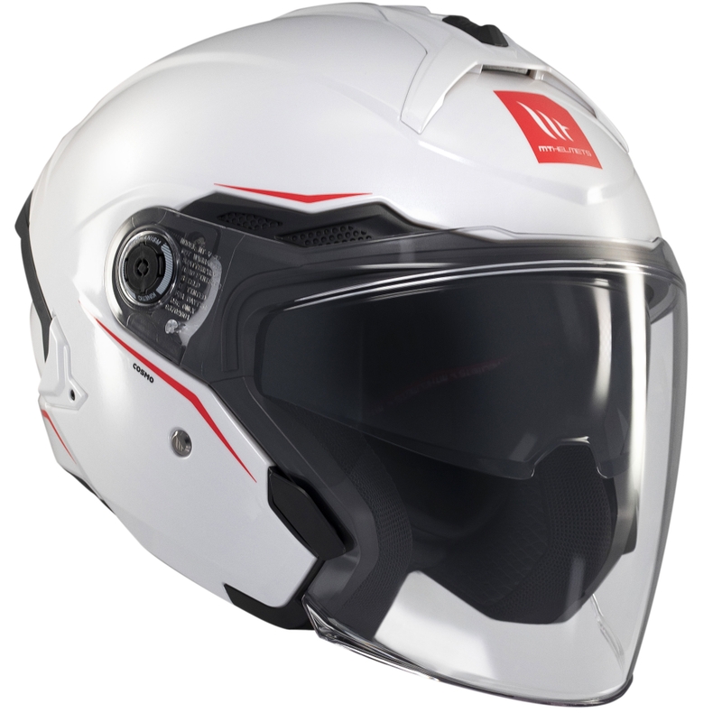 Casco abierto MT Cosmo SV blanco brillante
