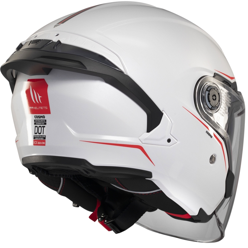 Casco abierto MT Cosmo SV blanco brillante