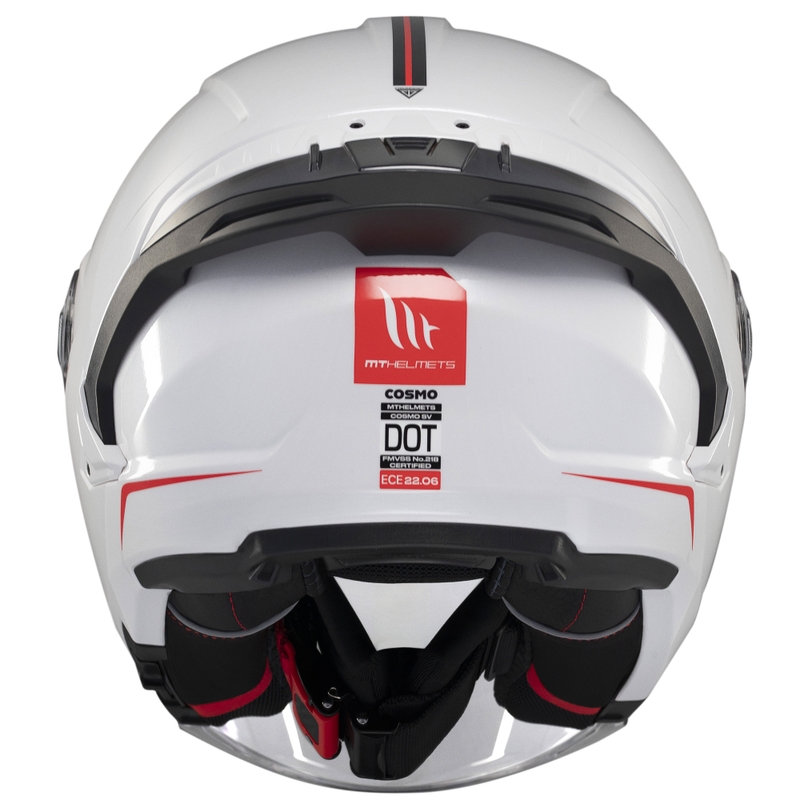 Casco abierto MT Cosmo SV blanco brillante