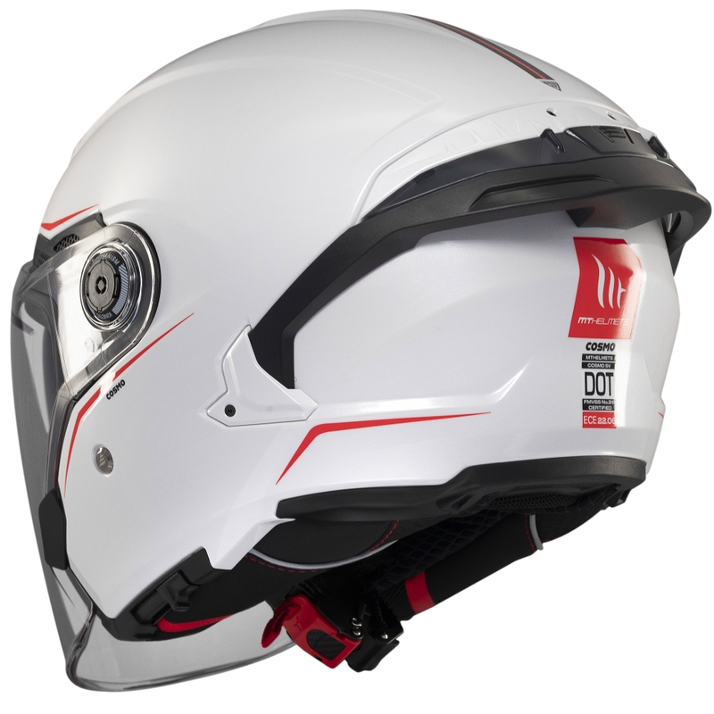 Casco abierto MT Cosmo SV blanco brillante