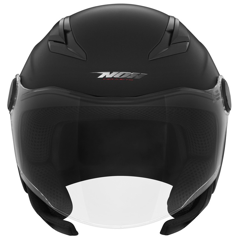 Casco de moto infantil abierto NOX N710 negro mate