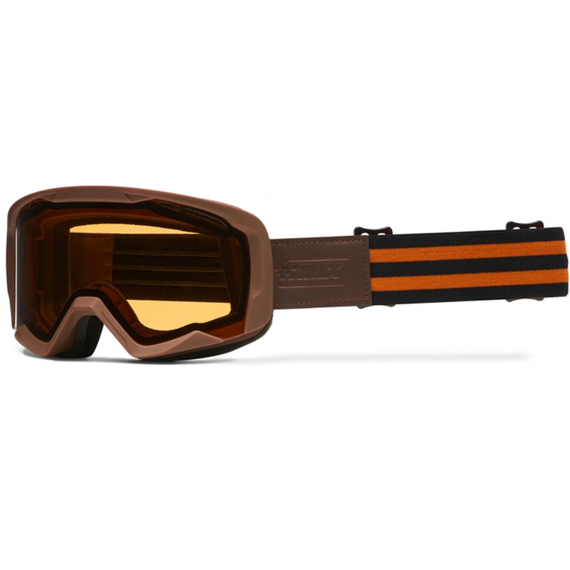 Gafas de motocross iMX Endurance color marrón óxido-naranja con plexiglás naranja