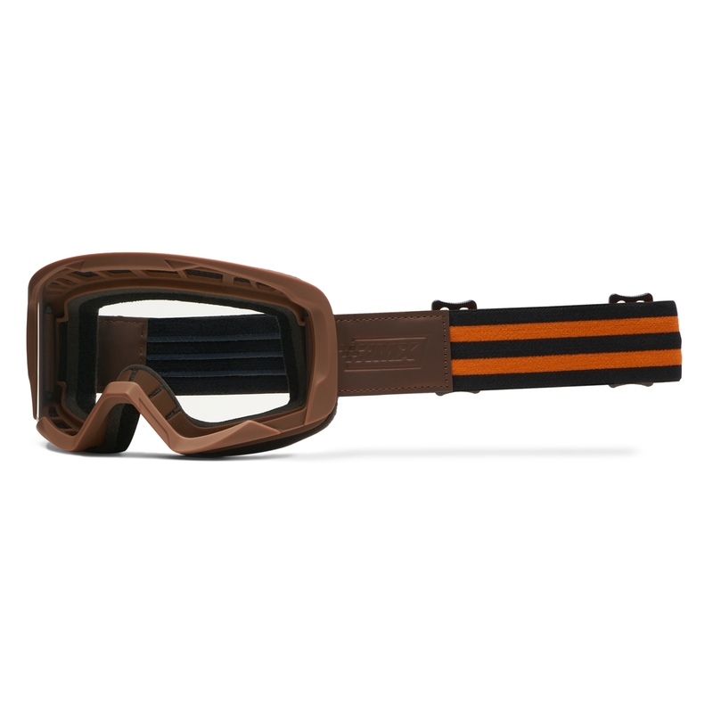 Gafas de motocross iMX Endurance color marrón óxido-naranja con plexiglás naranja