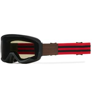 Gafas de motocross iMX Endurance en color negro óxido y rojo con plexiglás ahumado