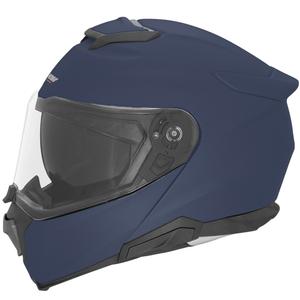 Casco de moto abatible NOX N967 azul mate