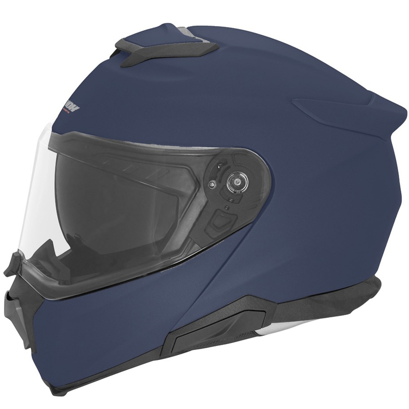 Casco de moto abatible NOX N967 azul mate