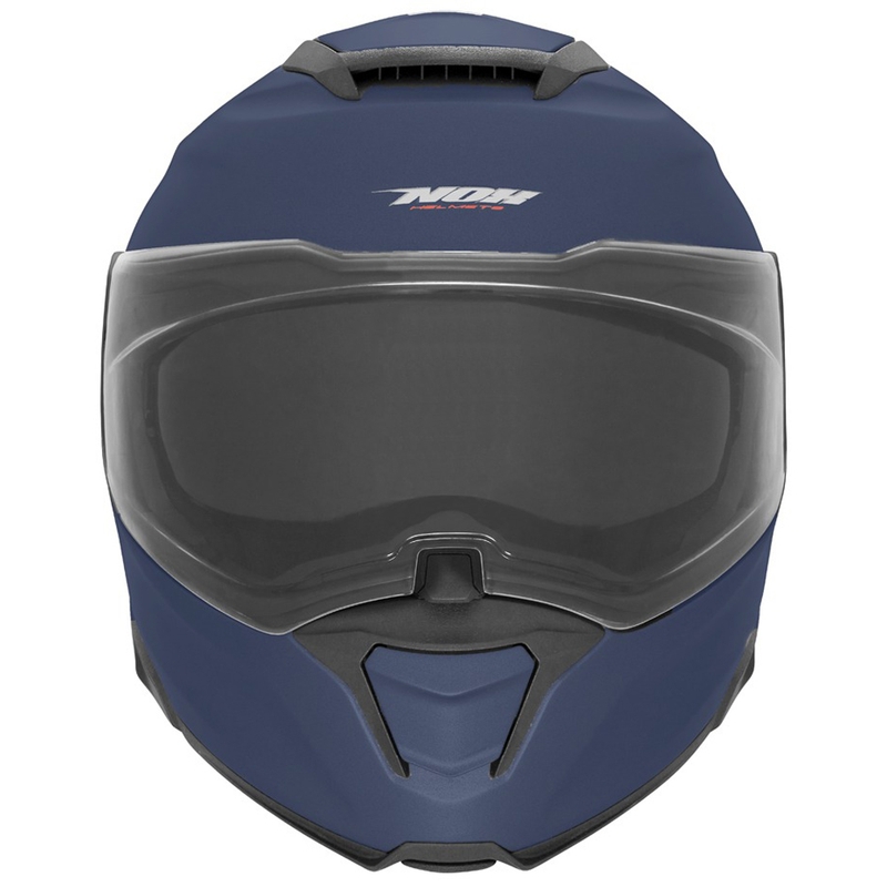 Casco de moto abatible NOX N967 azul mate